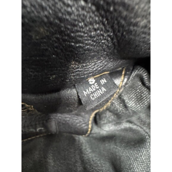 Vintage ANDREW MARC Distressed Genuine Leather Men’s Jacket Lined Sz S Moto Hood - Picture 16 of 16